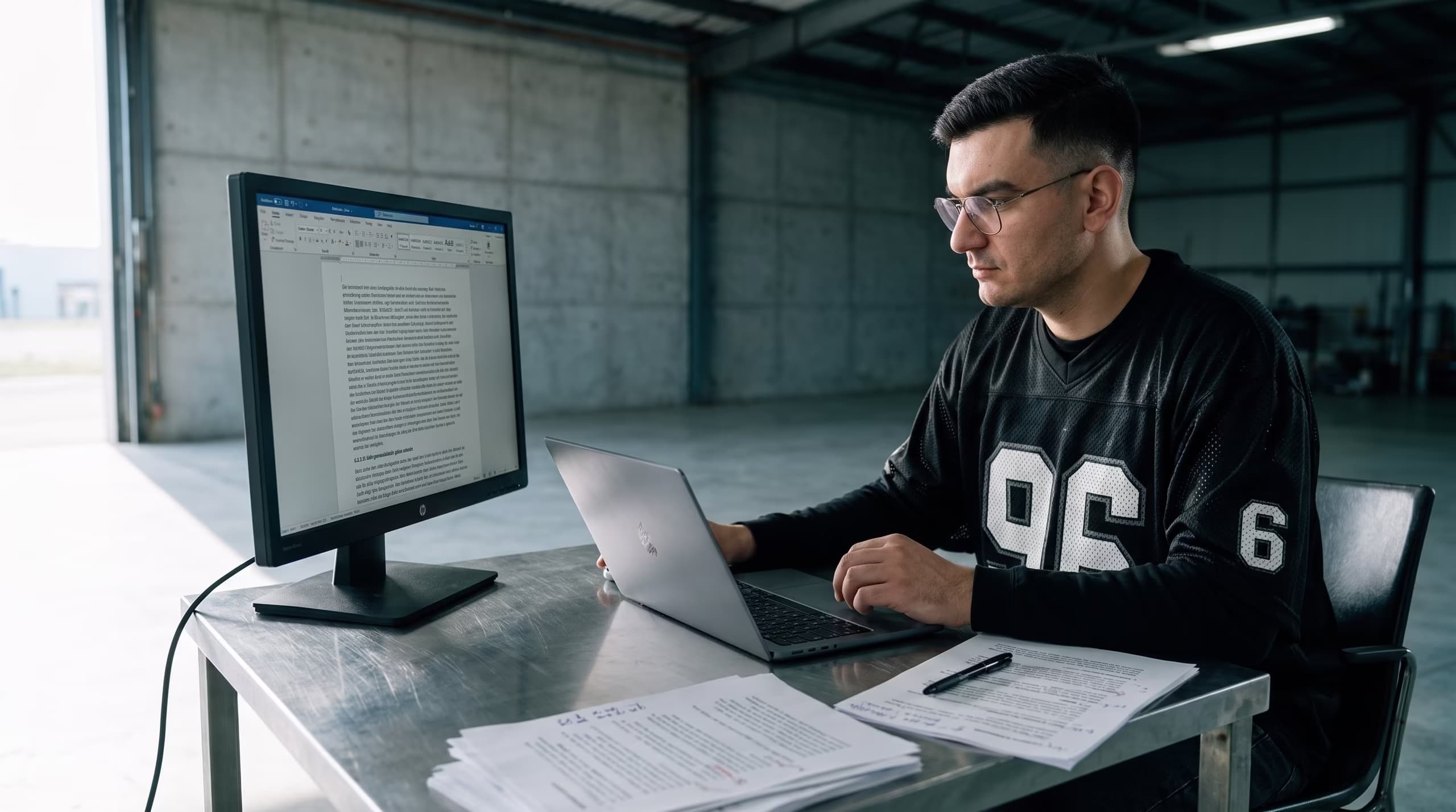 Ausarbeitung eines digitalen Konzepts am Schreibtisch